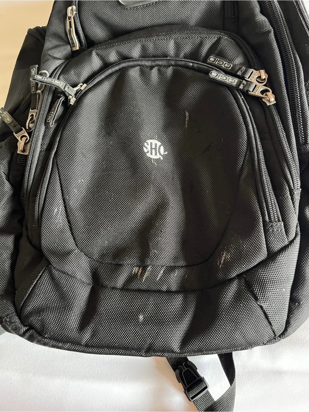 OGIO Black Heavy Duty Multi-Pocket Tech Laptop Backpack Travel School Rucksack